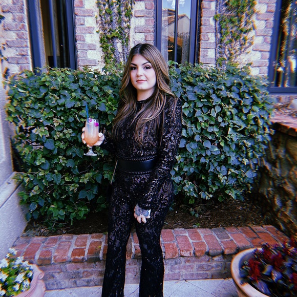 Nadine Merabi Black Jumpsuit - Picture 3 of 3